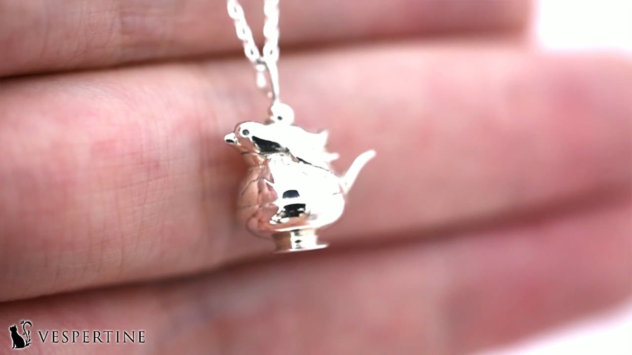 ペンギンかき氷ネックレス - シルバーアクセサリー